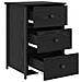 Comodino in rovere nero Rovere Nero MDF, Metallo Compatto - Foto miniatura 5