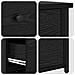 Comodino in rovere nero Rovere Nero MDF, Metallo Compatto - Foto miniatura 9