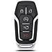 Guscio Chiave Auto 4+1 Tasti Compatibile Con Ford - Ricambio Perfetto In Abs Nero - Foto miniatura 1