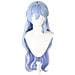 Parrucca Cosplay Azzurro Cielo - Fibra Ad Alta Temperatura, Regolabile, Per Giochi Di Ruolo Anime - Foto miniatura 1