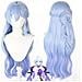 Parrucca Cosplay Azzurro Cielo - Fibra Ad Alta Temperatura, Regolabile, Per Giochi Di Ruolo Anime - Foto miniatura 2
