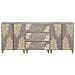 Set di mobili per il bagno 3 pcs Grigio e Oro 180 x 33 x 75 cm - Foto miniatura 5