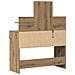 Toeletta  con LED Rovere Artigianale 100x40x130 cm - Foto miniatura 6