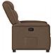 Poltrona Reclinabile in Tessuto Marrone - Foto miniatura 4