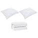 Set di piumini con cuscino 3 pcs Bianco 240 x 260 cm Microfibra - Foto miniatura 1