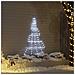 Albero di Natale LED con picchetti per il terreno Bianco freddo - Foto miniatura 2
