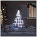 Albero di Natale LED con picchetti per il terreno Bianco freddo - Foto miniatura 3