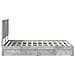 Letto con Contenitore con testiera Grigio cemento 150 x 200 cm - Foto miniatura 9