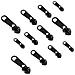 Set Di 12 Cursori Per Cerniere In Nylon Resistenti #3 #5 #8 #10, Sostituzione Del Tirazip In Metallo Black - Foto miniatura 1