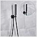 Set miscelatore doccia, Blackswan, tipo M73.13, modello nero opaco, misura 55 cm - Foto miniatura 4