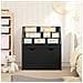 Libreria per Bambini Nero 60 x 29,5 x 69 cm Legno multistrato - Foto miniatura 4