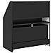 Libreria per Bambini Nero 60 x 29,5 x 69 cm Legno multistrato - Foto miniatura 9
