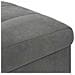 Pouf contenitore Grigio scuro 40 x 40 x 45 cm Velluto - Foto miniatura 7