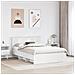 Struttura del letto Bianco 150 x 200 cm Legno multistrato - Foto miniatura 3