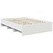 Struttura del letto Bianco 150 x 200 cm Legno multistrato - Foto miniatura 5