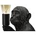 Lampada Da Tavolo Monkey In Polyresin Nero E Oro A Forma Di Scimmia Seduta - Foto miniatura 4