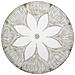 Vassoio Fiore 3-bianco-poliresina-35,5x35,5x4,4 Cm - Foto miniatura 2