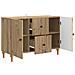 Mobile TV con cassetto Rovere Artigianale 89 x 34,5 x 60 cm - Foto miniatura 3