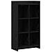 Libreria Rovere Nero 59 x 30 x 111 cm Legno ingegnerizzato - Foto miniatura 1