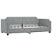 Divano Letto Estraibile Cassetti Grigio Chiaro 100x190 Tessuto - Foto miniatura 5