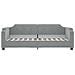 Divano Letto Estraibile Cassetti Grigio Chiaro 100x190 Tessuto - Foto miniatura 6