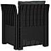 Poltrona a 1 Posto con Cuscini Aspetto Rattan PP Antracite - Foto miniatura 4