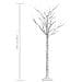 Albero Natale 156 LED 1,5 m Salice Bianco Caldo Interno Esterno - Foto miniatura 8