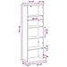 Mobile per CD Rovere Fumo 33 x 23,5 x 97,5 cm - Foto miniatura 9
