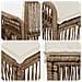 Set Divano da Giardino 7 pz 7-Numero di posti Beige polyrattan - Foto miniatura 3
