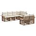 Set Divano da Giardino 7 pz 7-Numero di posti Beige polyrattan - Foto miniatura 1
