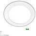 Faretto da incasso a led lampada a soffitto tonda design moderno 18w bianco - Foto miniatura 2