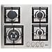Piano Cottura PGSP60140WS a Gas 4 Fuochi Gas Colore Inox  - Foto miniatura 1