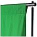 Fondale in Cotone Verde senza Supporto 300x300 cm per Croma Key - Foto miniatura 3