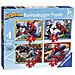 Puzzle 4in1 Spiderman da 12 16 20 24 Pezzi - Foto miniatura 1