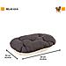Cuscino Relax F - Cuscino Morbido Per Cani E Gatti Marrone 65 X 42 Cm - Foto miniatura 4