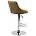 2X Sgabelli Design Lazio in Tessuto - Sedie Cucina Girevoli e Regolabili (83-104 cm) con Poggiapiedi I Sgabelli Bar Imbottiti (2 Pezzi) Verde - Foto miniatura 4