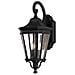 Lanterna A Parete Media Da Esterno 2 Luci Luce Nera Ip44, E14 - Foto miniatura 1