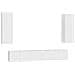 Set Mobili Porta TV 5 pz Bianco in Legno Multistrato - Foto miniatura 1