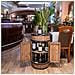 Barile Con Porta, Botte In Legno, Armadietto Per Vino In Stile Retr? , Portabottiglie In Legno, Da 80 Cm Di Altezza, Elegante Decorazione Per Il Soggiorno, Tavolo E Portabottiglie (wenge)  - Foto miniatura 2