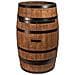 Barile Con Porta, Botte In Legno, Armadietto Per Vino In Stile Retr? , Portabottiglie In Legno, Da 80 Cm Di Altezza, Elegante Decorazione Per Il Soggiorno, Tavolo E Portabottiglie (wenge)  - Foto miniatura 3