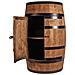 Barile Con Porta, Botte In Legno, Armadietto Per Vino In Stile Retr? , Portabottiglie In Legno, Da 80 Cm Di Altezza, Elegante Decorazione Per Il Soggiorno, Tavolo E Portabottiglie (wenge)  - Foto miniatura 1