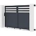 Pack Cancello Scorrevole Nevis 300c160 + 2 Montanti H. 190cm Grigio - Foto miniatura 3