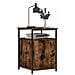 Comodino Rovere Fumo 40x42x60 Cm Legno Multistrato - Foto miniatura 2