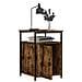 Comodino Rovere Fumo 40x42x60 Cm Legno Multistrato - Foto miniatura 3