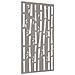 Decorazione Muro Da Giardino 105x55 Cm Bambù In Acciaio Corten - Foto miniatura 3