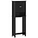 Portaoggetti Sopra Wc Berg Nero 60x27x164,5 Cm Legno Massello - Foto miniatura 2