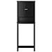 Portaoggetti Sopra Wc Berg Nero 60x27x164,5 Cm Legno Massello - Foto miniatura 3