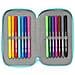 Astuccio Doppio The Bellies 12.5 X 19.5 X 4 Cm Viola Turchese Bianco (28 Pcs) - Foto miniatura 4