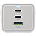 Alimentatore USB, caricatore GaN, 2x USB-C, 1x USB-A, PD 3.0 - Foto miniatura 3