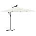 Ombrellone Giardino Con Palo In Acciaio Bianco 269x269x235 Cm - Foto miniatura 2